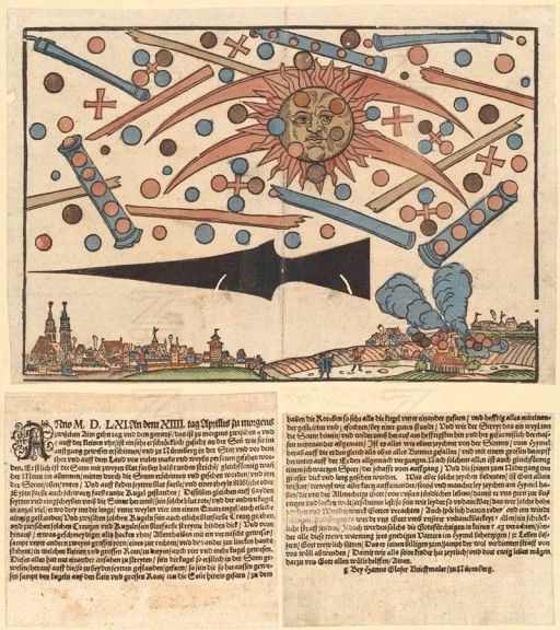 OVNIs na arte: A Batalha de Nuremberg, 1561 1